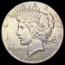 1928 Silver Peace Dollar CLOSELY UNCIRCULATED