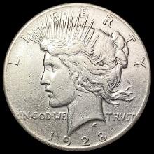 1928 Silver Peace Dollar CLOSELY UNCIRCULATED