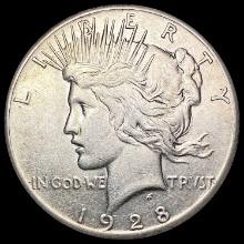 1928 Silver Peace Dollar CLOSELY UNCIRCULATED