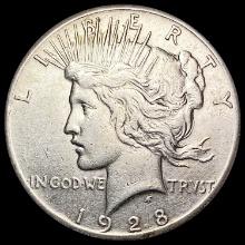 1928 Silver Peace Dollar CLOSELY UNCIRCULATED