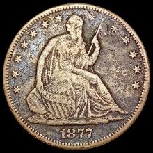 1877-CC Seated Liberty Half Dollar NICELY CIRCULATED