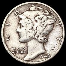 1942/1 Mercury Dime LIGHTLY CIRCULATED