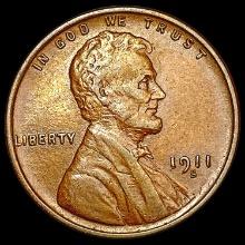 1911-S Wheat Cent CLOSELY UNCIRCULATED