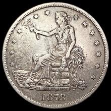 1878-S Silver Trade Dollar NEARLY UNCIRCULATED
