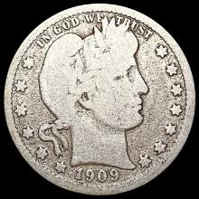 1909-O Barber Quarter NICELY CIRCULATED