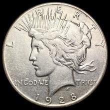 1928 Silver Peace Dollar LIGHTLY CIRCULATED