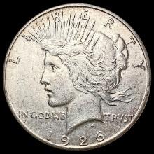 1926-S Silver Peace Dollar CHOICE AU