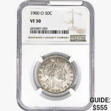 1900-O Barber Half Dollar NGC VF30