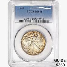 1940 Walking Liberty Half Dollar PCGS MS65