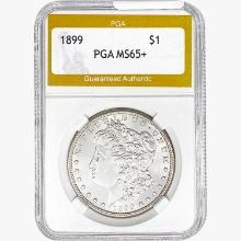 1899 Morgan Silver Dollar PGA MS65+