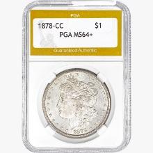 1878-CC Morgan Silver Dollar PGA MS64+