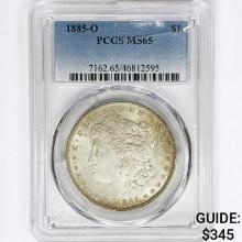 1885-O Morgan Silver Dollar PCGS MS65