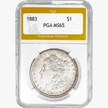 1883 Morgan Silver Dollar PGA MS65