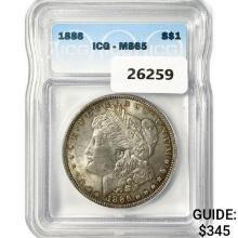 1886 Morgan Silver Dollar ICG MS65