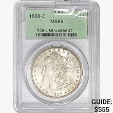 1898-O Morgan Silver Dollar PCGS MS65