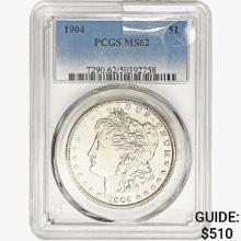 1904 Morgan Silver Dollar PCGS MS62