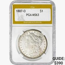 1887-O Morgan Silver Dollar PGA MS63