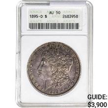 1895-O Morgan Silver Dollar ANACS AU50