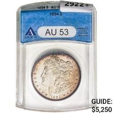 1894 Morgan Silver Dollar ANACS AU53