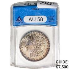 1894 Morgan Silver Dollar ANACS AU58