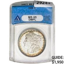 1886 Morgan Silver Dollar ANACS MS65 DMPL