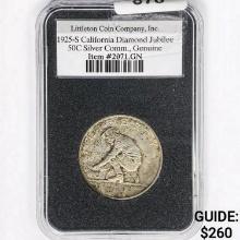 1925-S Jubilee Half Dollar LCC GEN