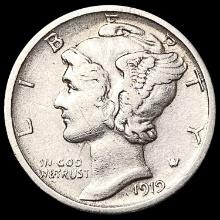 1919-D Mercury Dime CLOSELY UNCIRCULATED