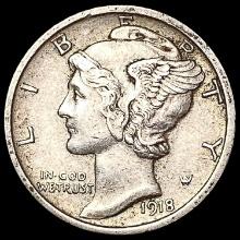 1918-S Mercury Dime NEARLY UNCIRCULATED