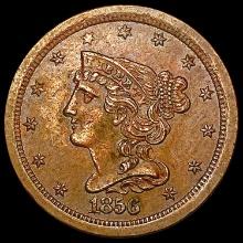 1856 Braided Hair Half Cent UNCIRCULATED