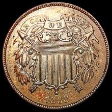 1868 Two Cent Piece CLOSELY UNCIRCULATED