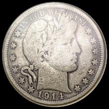 1914-S Barber Half Dollar NICELY CIRCULATED