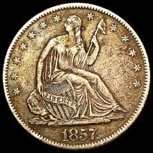 1857-O Seated Liberty Half Dollar CLOSELY UNCIRCULATED