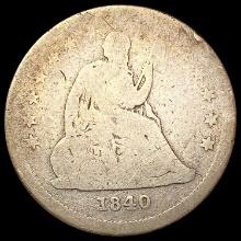 1840 Seated Liberty Quarter NICELY CIRCULATED