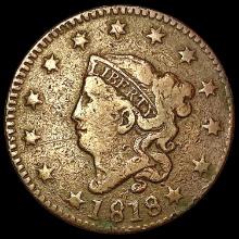 1818 Coronet Head Large Cent NICELY CIRCULATED