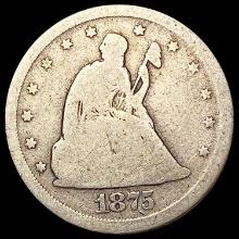 1875-S Twenty Cent Piece NICELY CIRCULATED