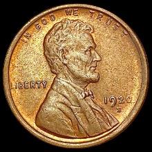 1920-S Wheat Cent CHOICE AU