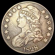 1828 Capped Bust Half Dollar LIGHTLY CIRCULATED