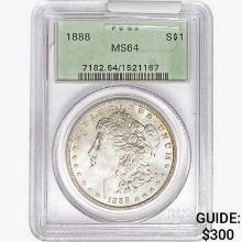 1888 Morgan Silver Dollar PCGS MS64