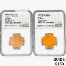 [2]1808 India 10Cash Madras Presidency NGC Genuine