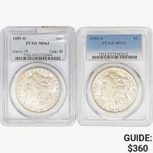 1885-O [2] Morgan Silver Dollar PCGS MS63