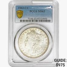 1883-CC Morgan Silver Dollar PCGS MS63