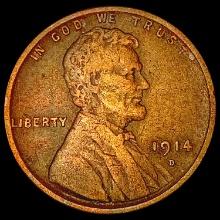 1914-D Wheat Cent LIGHTLY CIRCULATED