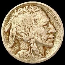 1913-s T1 Buffalo Nickel NICELY CIRCULATED