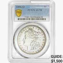 1896-O Morgan Silver Dollar PCGS AU58