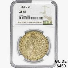 1884-S Morgan Silver Dollar NGC XF45