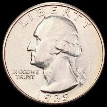 1935-S Washington Silver Quarter UNCIRCULATED