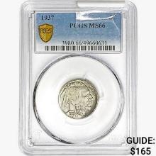 1937 Buffalo Nickel PCGS MS66