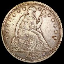 1843 Seated Liberty Dollar NEARLY UNCIRCULATED