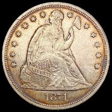 1871 Seated Liberty Dollar CLOSELY UNCIRCULATED