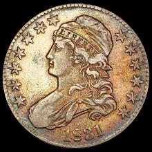 1831 Capped Bust Half Dollar NEARLY UNCIRCULATED